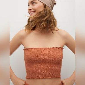 Draped crop top